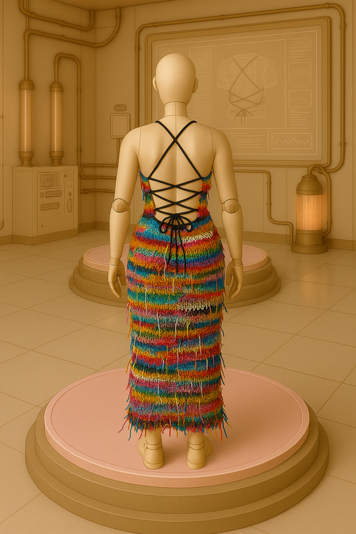 Maxi Fabric Monster dress