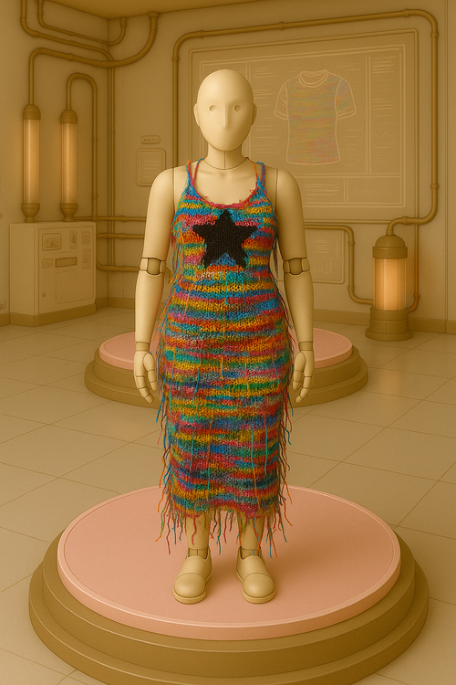 Maxi Fabric Monster dress