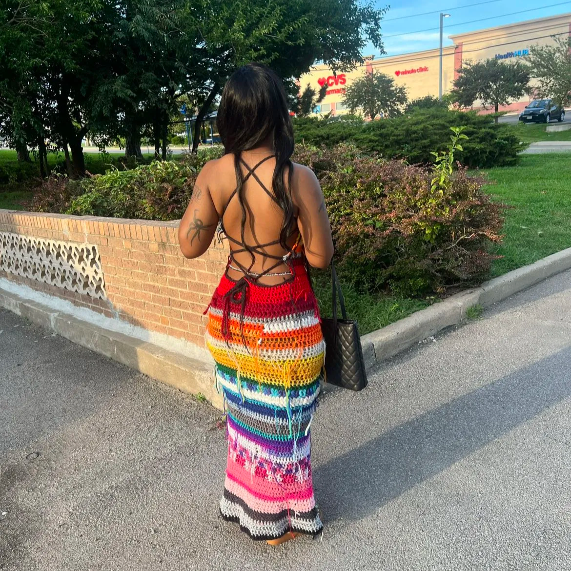 Maxi Fabric Monster dress
