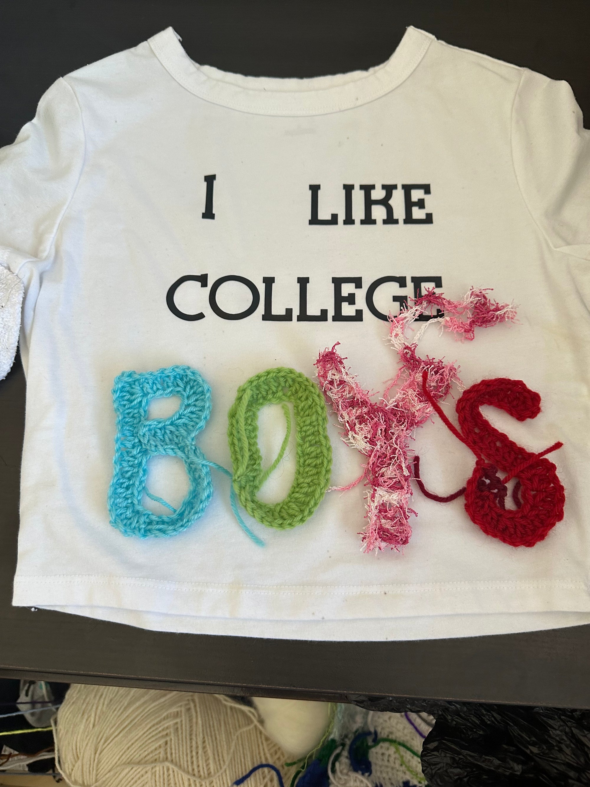 Print x Crochet custom tee